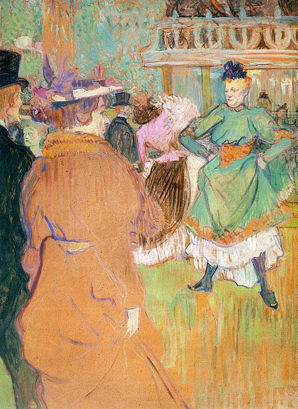  Henri  Toulouse-Lautrec The Beginning of the Quadrille at the Moulin Rouge